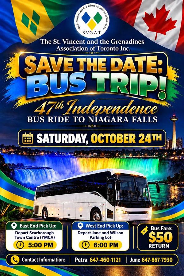 SVGAT 47th Independence Bus Ride to Niagara Falls