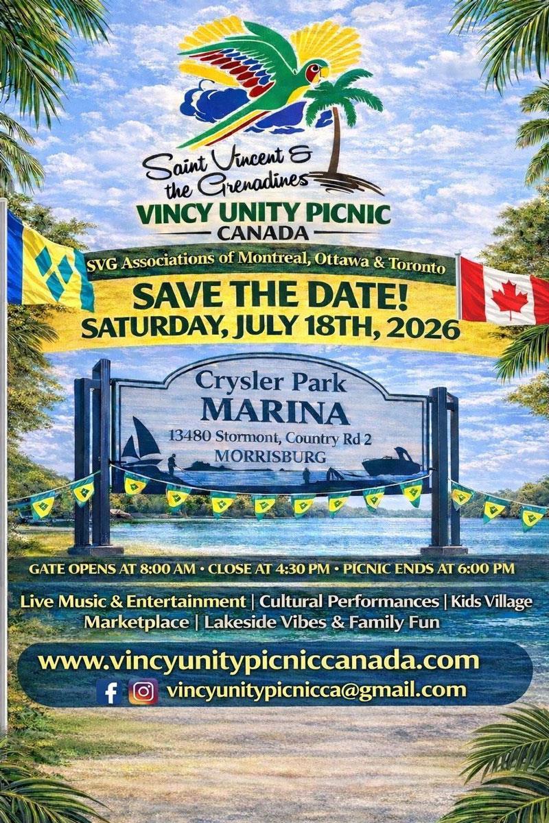 Vincy Unity Picnic Canada 2026