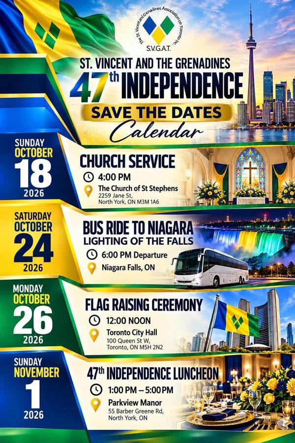 SVGAT 47 Independence Calendar